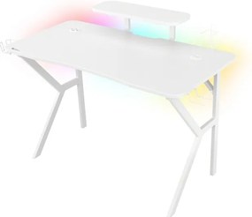 Birou gaming Genesis Holm 320 RGB alb