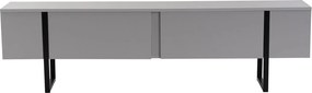 Comoda TV SERENITY, gri/negru, PAL/metal, 180x30x50 cm