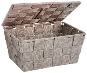 Coș cu capac Wenko Adria, maro