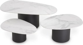 Set de 3 masute de cafea design modern LUX Zane 115560 HZ