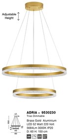 Lustra LED suspendata design elegant ADRIA D-60cm
