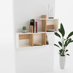 Raft de perete Lagomood Eny - White, Oak