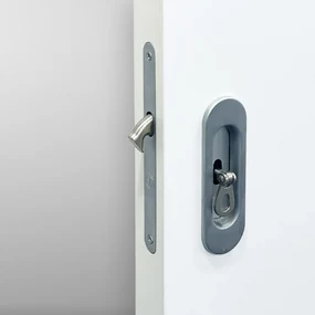 Usa glisanta HDF incastrata in perete - Colectia Basic 900x2000, 915 x 2020, Folie Decor, 2000 x 2100, Set maner + broasca cu cioc, Nuc