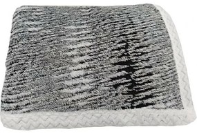 Pătură din lână Mramor negru, 150 x 200 cm