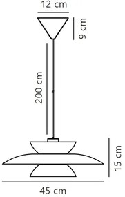 Lustră pe cablu Nordlux CARMEN 1xE27/40W/230V negru