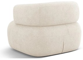 Fotoliu bej cu tapițerie din țesătură bouclé Jenny – Micadoni Home