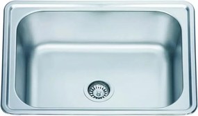 Chiuveta inox Inter Ceramic cu o cuva finisaj inox lucios 63.5x46.5 cm