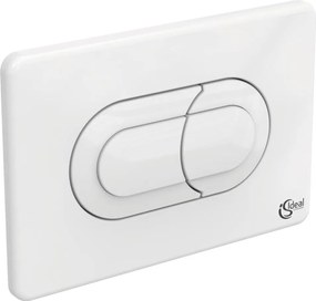Clapeta de actionare dubla comanda Ideal Standard Solea P1 alb actionare pneumatica