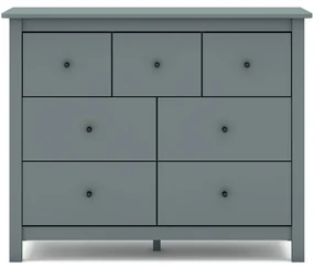 Comodă verde prăfuit din lemn de pin 110x80x40 cm Misti – Marckeric