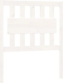 vidaXL Tăblie de pat, alb, 80,5x4x100 cm, lemn masiv de pin