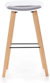 Scaun de bar 81x51 cm bej/alb