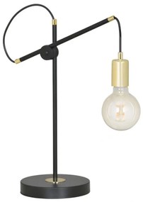 Lampa de masa reglabila stil minimalist ARTEMIS negru/auriu