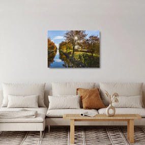 Tablou pe sticlă cu canal de apă (70x50 cm)