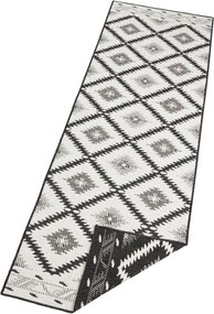 Covor adecvat pentru exterior NORTHRUGS Twin Supreme Duro, 80 x 350 cm, negru-crem