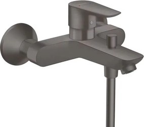 Baterie cada - dus incastrata Hansgrohe Talis E negru - crom periat