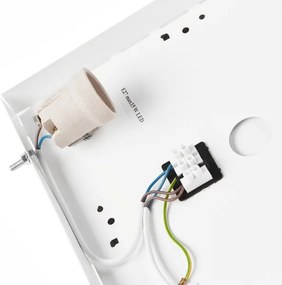 Plafonieră OAK SQUARE 2xE27/15W/230V 31x31 cm stejar/negru