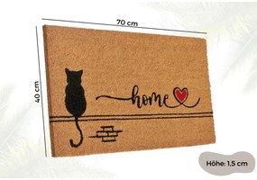 Covoraș de intrare din fibre de nucă de cocos 40x70 cm Kitty Home – Hanse Home