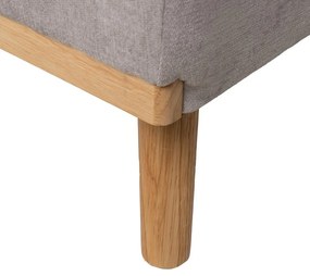 Canapea gri deschis extensibilă cu tapițerie din chenille 178 cm – Ixia