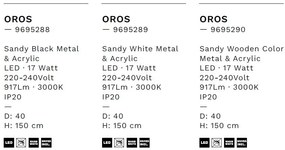 Lustra/Pendul LED design modern OROS lemn
