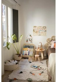 Coș de jucării pentru copii crem din material textil ø 30x23 cm Veggies – Lorena Canals