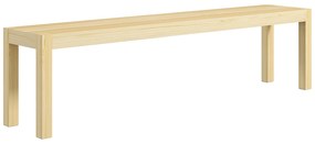 HOMCOM Bancă de ședere, loc pentru 3 persoane, până la 330 kg, pin, 175x33x45 cm | Aosom Romania