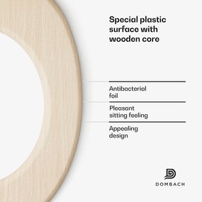 Siena, capac WC, forma O, cu închidere moale, antibacterian