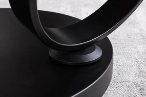 Masuta de cafea moderna cu doua blaturi rotative din ceramica DANCING RINGS 80-135cm