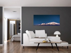 Tablou cu munți și cerul nocturn (120x50 cm)