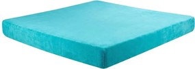 decoDoma Cearceaf cu elastic din micropluş, turcoaz 90 x 200 cm