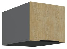Dulap superior de bucătărie Carminia 40 NAGU-36 1F (stejar cremona + antracit). 1127946