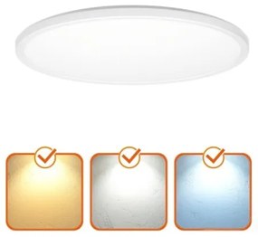 Plafonieră LED pentru baie NIVERA LED/32W/230V IP54 d. 42 cm alb