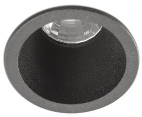 Spot LED dimabil / incastrabil tavan / plafon FOX negru 5W