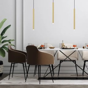 Lustră pe cablu MONZA 1xG9/8W/230V aurie