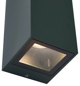 Lampă de perete modernă verde închis cu 2 lumini GU10 70mm IP54 - Baleno