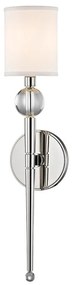 Aplica de perete design clasic ROCKLAND small, nichel lucios