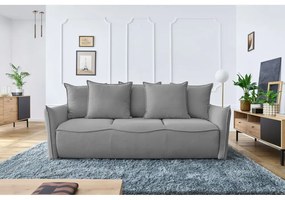 Canapea gri deschis extensibilă 226 cm Leon – Bobochic Paris