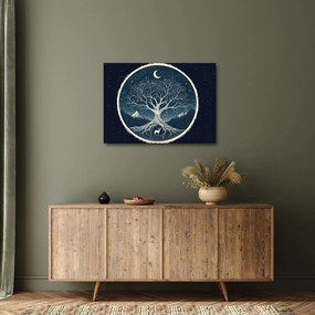 Tablou – Arbore magic cu cerb II. (70x50 cm)