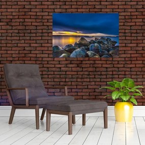 Tablou - Nori de furtună deasupra apei (90x60 cm)