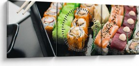Tablou - Sushi (cu ceas) (90x30 cm)