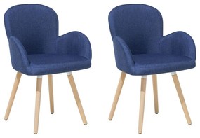 Set 2 buc. scaune pentru sufragerie Broville (albastru marin). 1009895