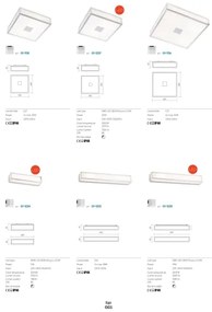 Plafonieră pentru baie EGO Redo 01-704 1xE27/52W/230V 18x18 cm IP44