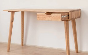 Birou lemn masiv Samson I Stejar, 120 × 55 × 75 cm