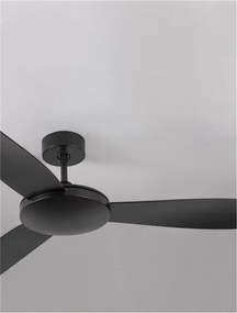 Ventilator de tavan cu telecomanda design modern BLAIRE negru