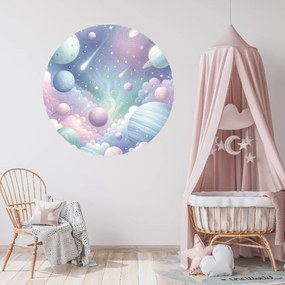 PIPPER. Autocolant circular de perete „Un univers magic” mărimea: 60cm