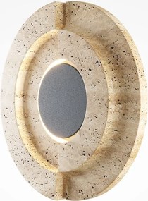 Aplica de perete LED din travertin natural Daylight