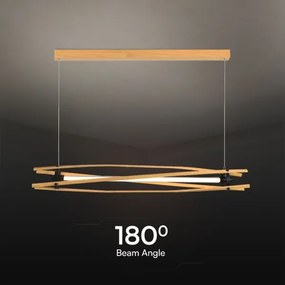 Lustră LED pe cablu LED/15W/230V 3000K maro