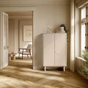 Dulap crem 80x130x40 cm Solei – MOME