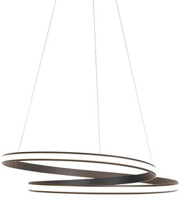 Lampă modernă suspendată neagră 74 cm inclusiv LED - Rowan