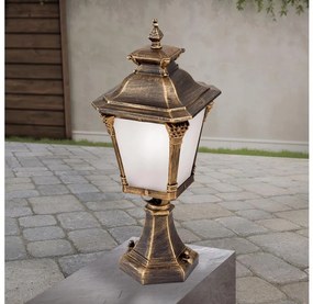 Orion - Lampă de exterior AIKO, 1xE27/60W/230V, 59 cm, IP23, bronz/patină