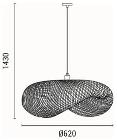 Lustră pe cablu 1xE27/15W/230V